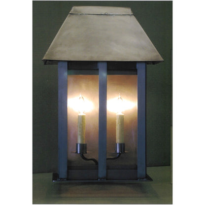 Warren 2 Candle Lantern Sconce with Roof by Studio Steel 866