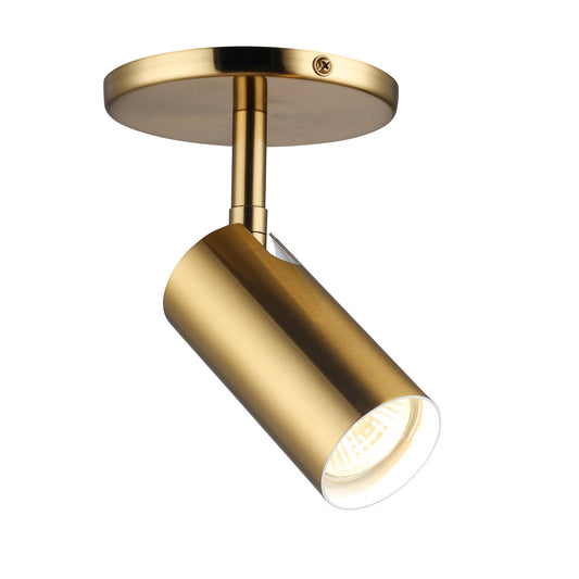 Dainolite 1 Light Aged Brass Halogen Spotlight STY-71SPT-AGB