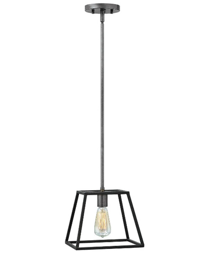 OPEN BOX NEW: Hinkley Lighting Fulton Mini-Pendant in Aged Zinc 3337DZ