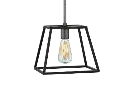 OPEN BOX NEW: Hinkley Lighting Fulton Mini-Pendant in Aged Zinc 3337DZ