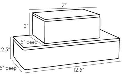 Arteriors Home Hollie Boxes, Set of 2 5623