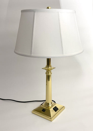 OPEN BOX SCRATCHED: Lite Master Joselyn Table Lamp in Polished Solid Brass T2507PB-SL