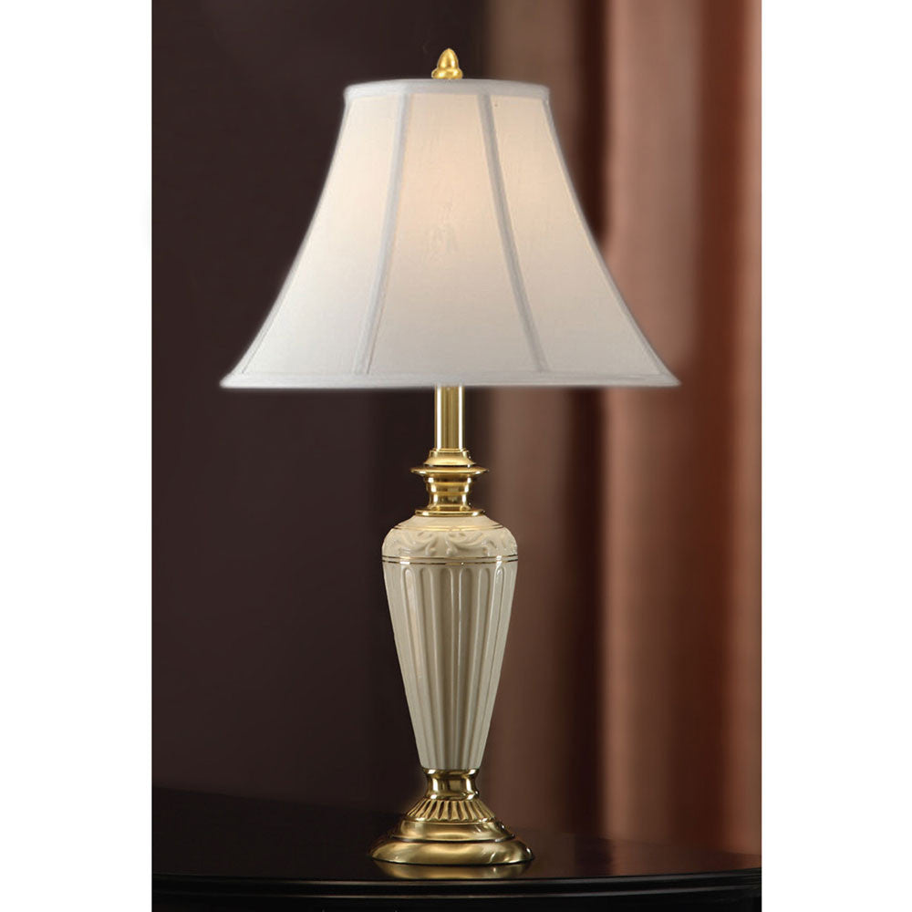 Lite Master Aloise Table Lamp in Antique Solid Brass T5232AB-SL