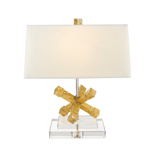 Lucas McKearn Jackson Square Geometric Accent Table Lamp in Gold