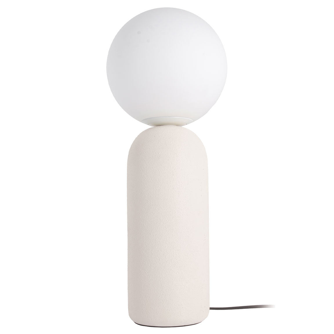 Dainolite 1 Light Incandescent Toria Table Matte White w/ White Glass TOA-201T-MW