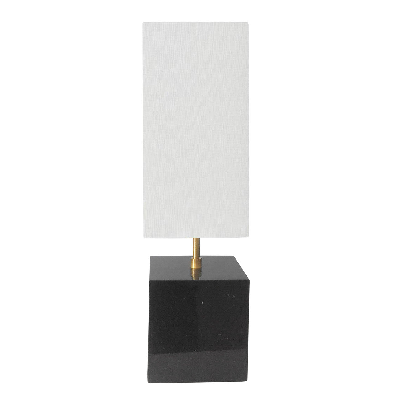 Dainolite 1 Light Incandescent Table Lamp, Black / Aged Brass White Shade TOD-221T-BK-AGB