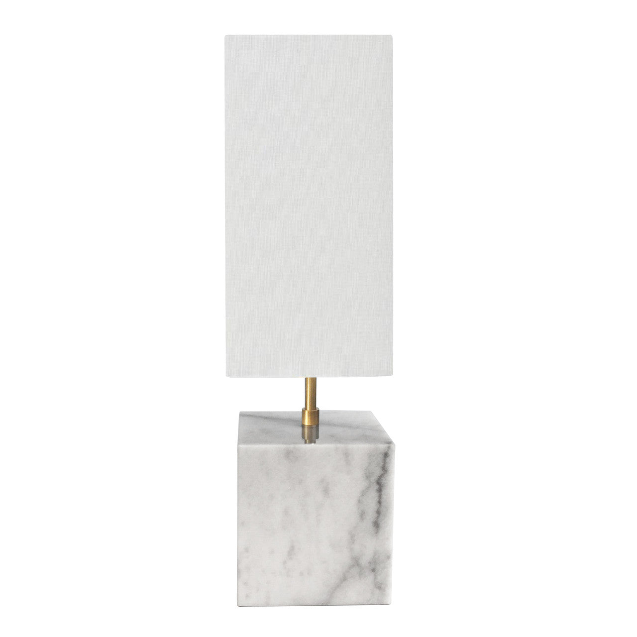 Dainolite 1 Light Incandescent Table Lamp, White / Aged Brass White Shade TOD-221T-WH-AGB