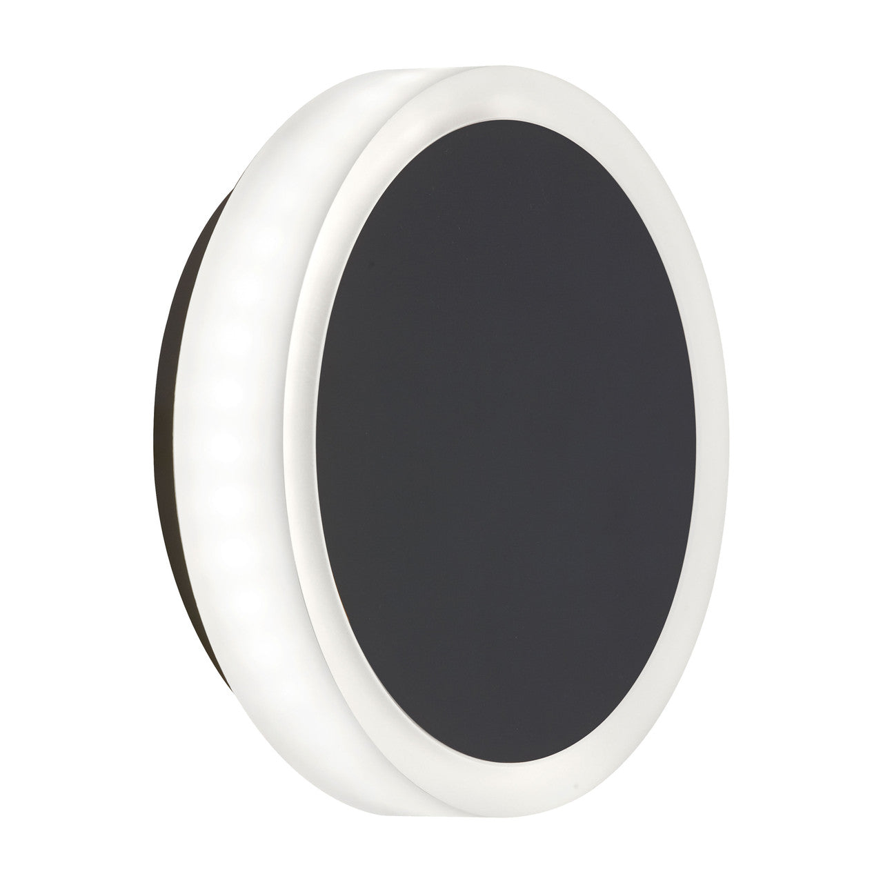 Dainolite 12W Matte Black Wall Sconce w/ Frosted Acrylic Diffuser  TOP-612LEDW-MB