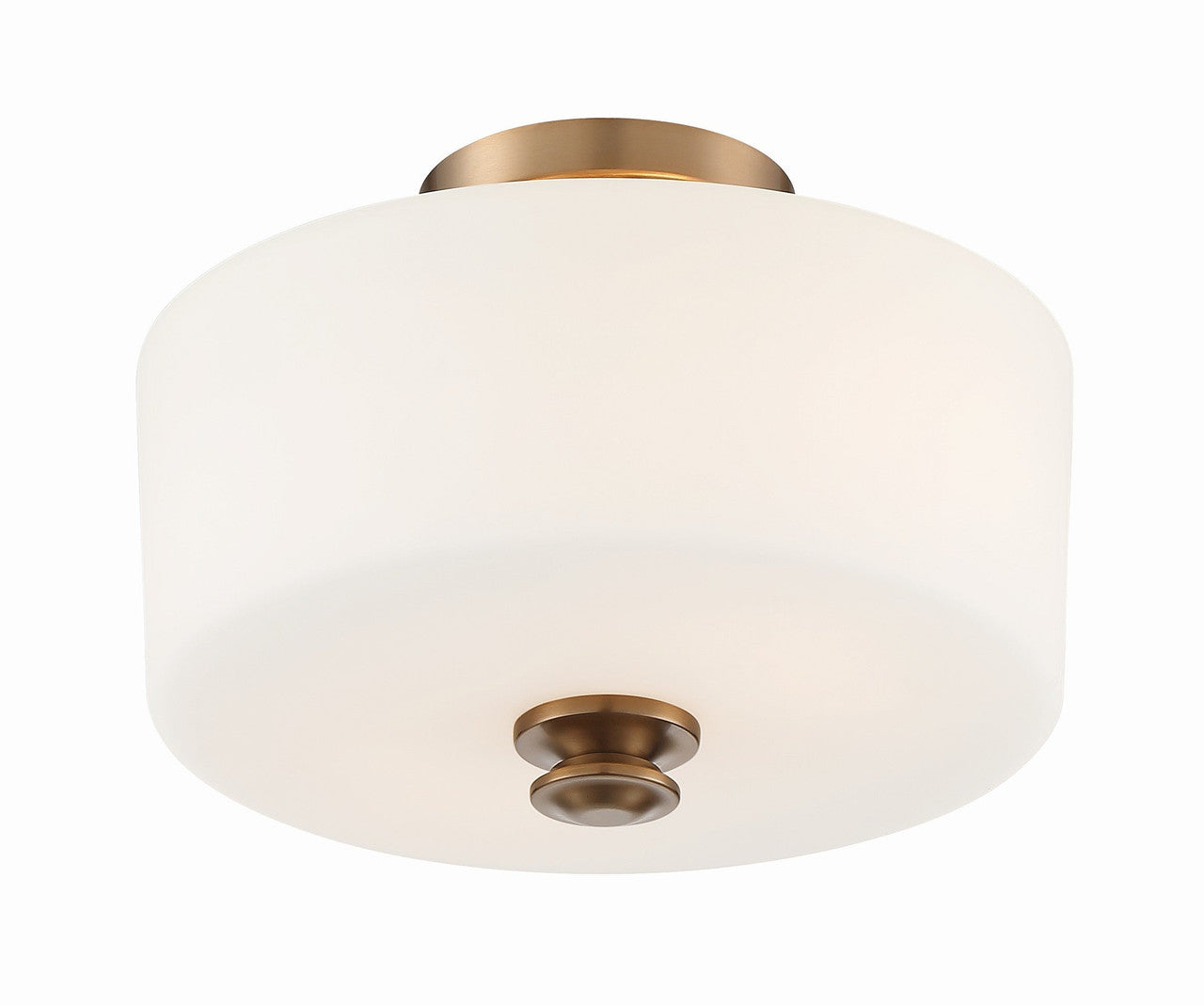 Crystorama Travis 2 Light Vibrant Gold Ceiling Mount TRA-A3302-VG