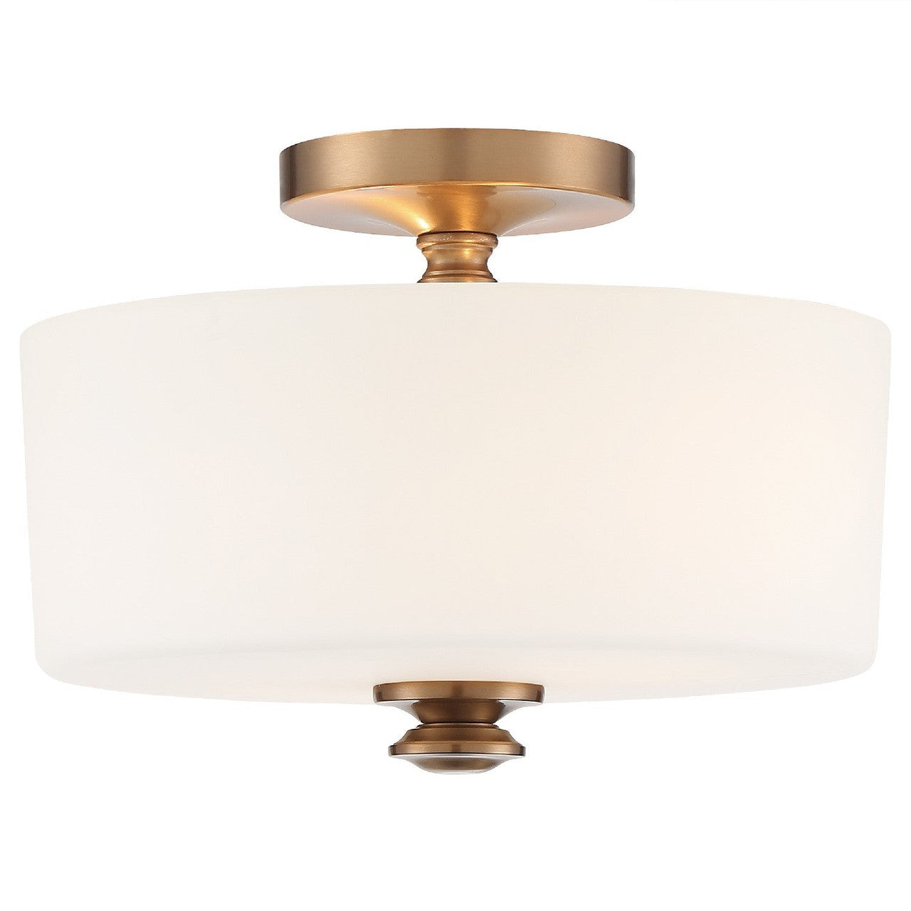 Crystorama Travis 2 Light Vibrant Gold Ceiling Mount TRA-A3302-VG