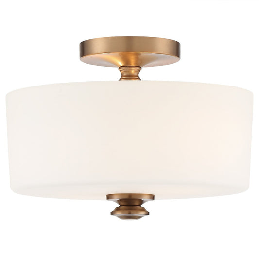 Crystorama Travis 2 Light Vibrant Gold Ceiling Mount TRA-A3302-VG