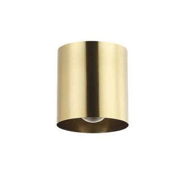 Dainolite 1 Light Aged Brass Flush Mount  TRN-41FH-AGB