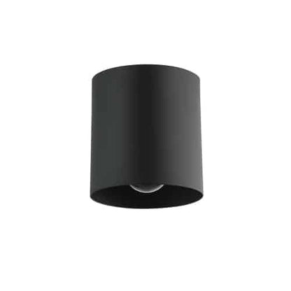 Dainolite 1 Light Matte Black Flush Mount  TRN-41FH-MB