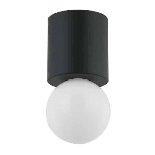 Dainolite 1 Light Matte Black Flush Mount  TRN-51FH-MB