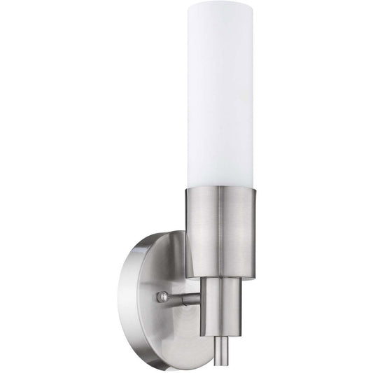 TREND Lighting Generations 1-Light Brushed Nickel ADA Wall Sconce With Frosted Opal Shade in Brushed Nickel TW1055A-1