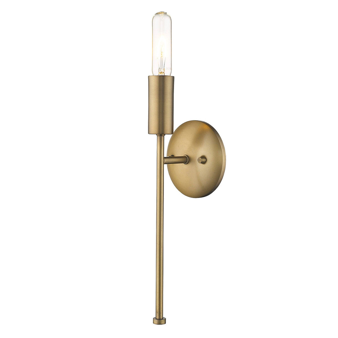 TREND Lighting Perret 1-Light Aged Brass Sconce in Aged Brass TW40019AB