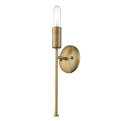 TREND Lighting Perret 1-Light Aged Brass Sconce in Aged Brass TW40019AB