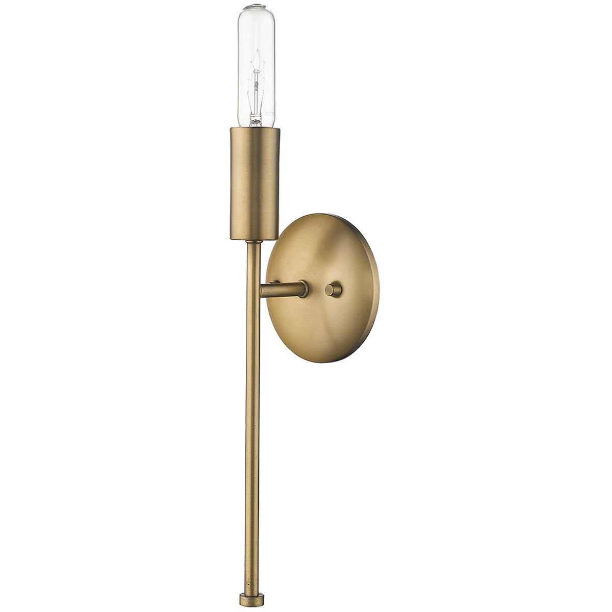 TREND Lighting Perret 1-Light Aged Brass Sconce in Aged Brass TW40019AB