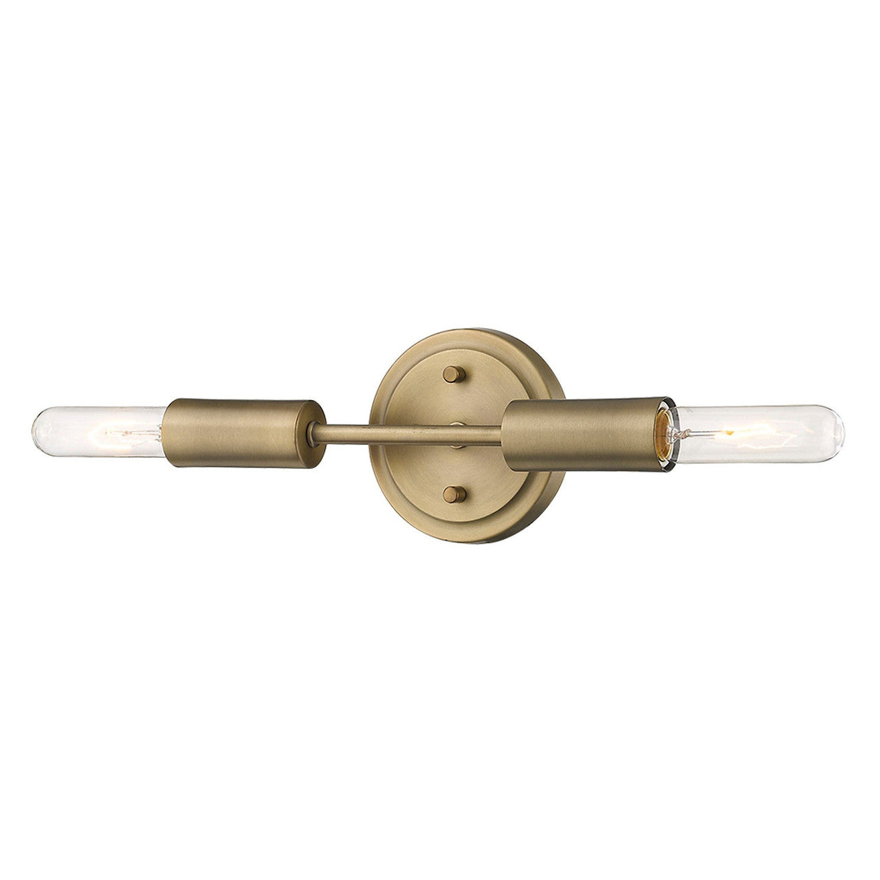 TREND Lighting Perret 2-Light Aged Brass Sconce in Aged Brass TW40020AB