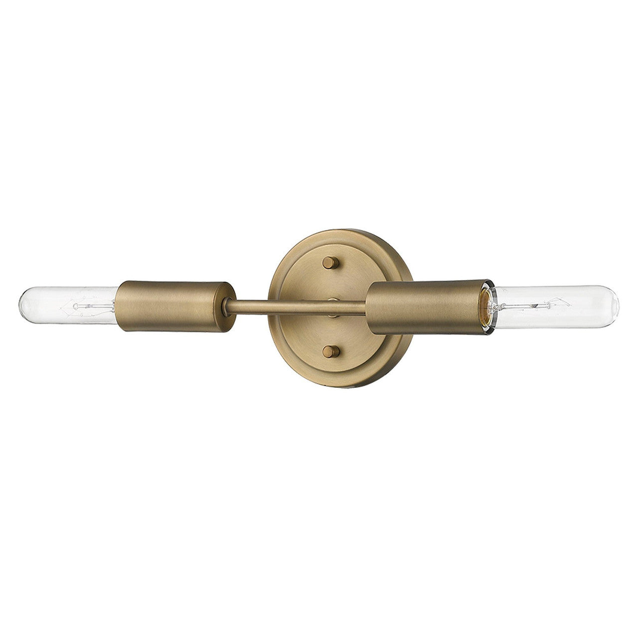 TREND Lighting Perret 2-Light Aged Brass Sconce in Aged Brass TW40020AB