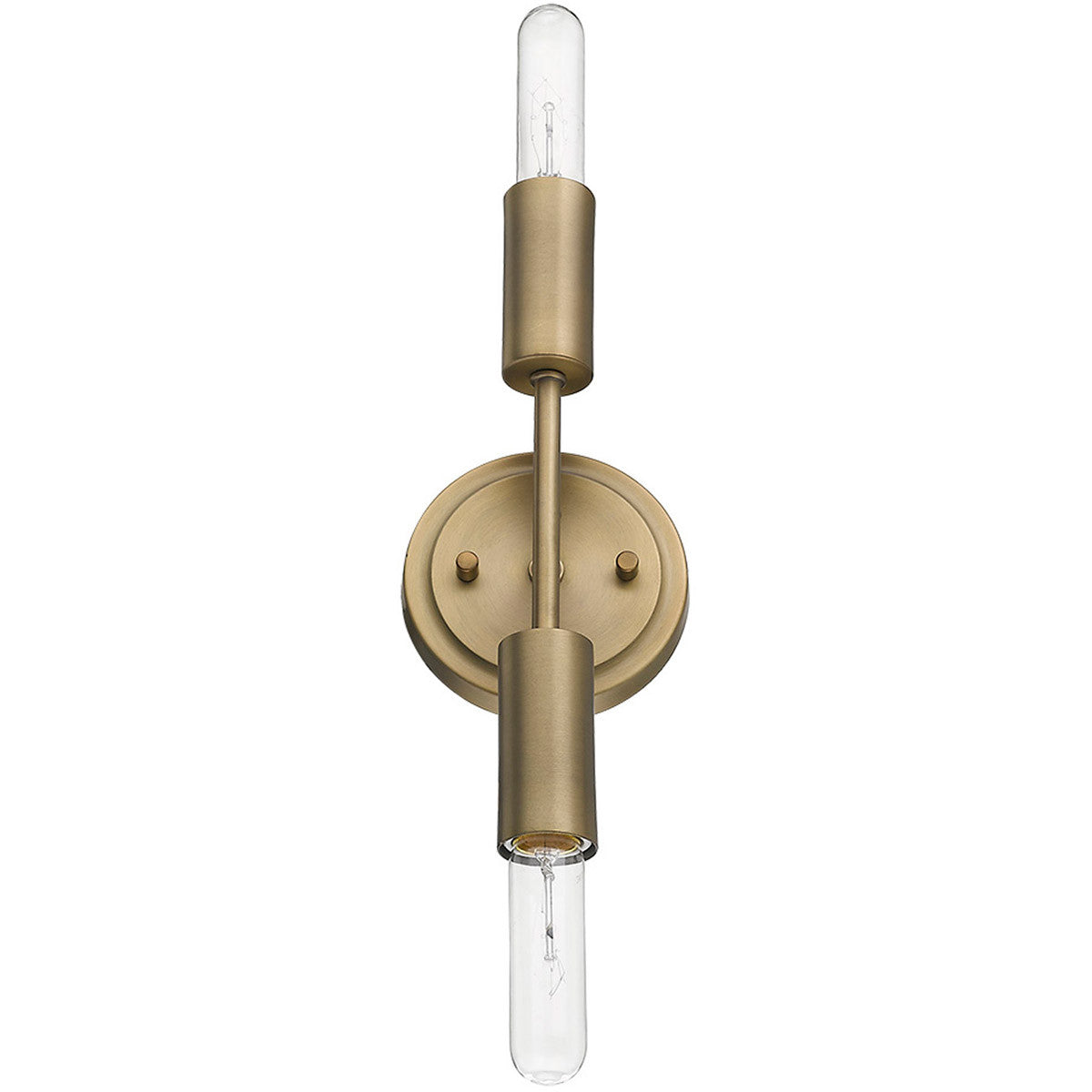 TREND Lighting Perret 2-Light Aged Brass Sconce in Aged Brass TW40020AB