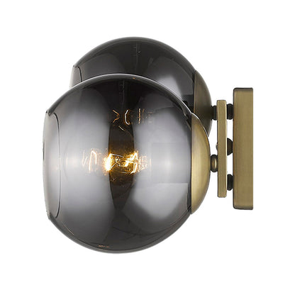 TREND Lighting Lunette 2-Light Aged Brass Sconce in Aged Brass TW40037AB