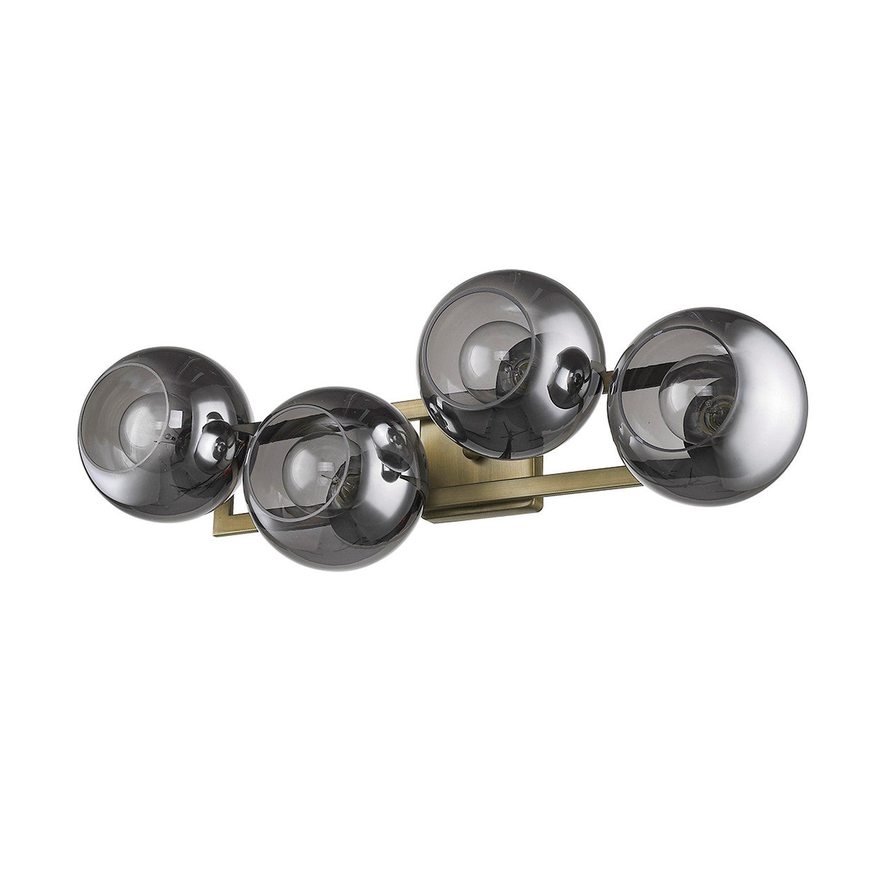 TREND Lighting Lunette 4-Light Aged Brass Sconce in Aged Brass TW40038AB