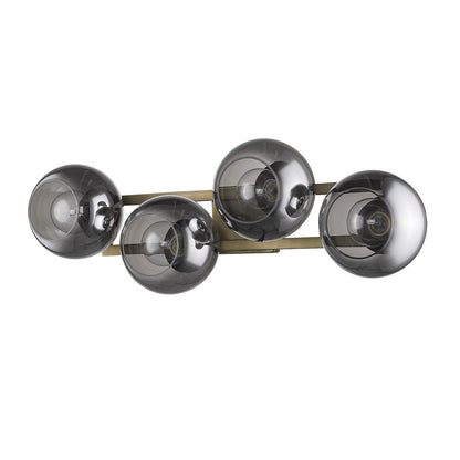 TREND Lighting Lunette 4-Light Aged Brass Sconce in Aged Brass TW40038AB