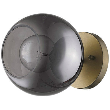 TREND Lighting Lunette 1-Light Aged Brass Sconce in Aged Brass TW40039AB