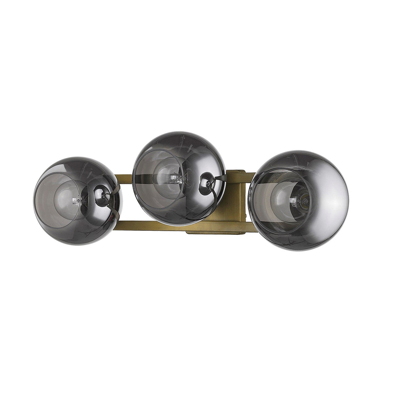 TREND Lighting Lunette 3-Light Aged Brass Sconce in Aged Brass TW40040AB