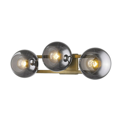 TREND Lighting Lunette 3-Light Aged Brass Sconce in Aged Brass TW40040AB