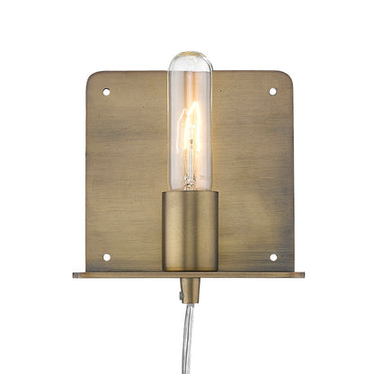 TREND Lighting Arris 1-Light Aged Brass Sconce in Aged Brass TW40072AB