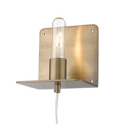 TREND Lighting Arris 1-Light Aged Brass Sconce in Aged Brass TW40072AB