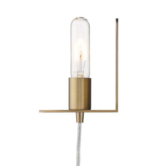 TREND Lighting Arris 1-Light Aged Brass Sconce in Aged Brass TW40072AB