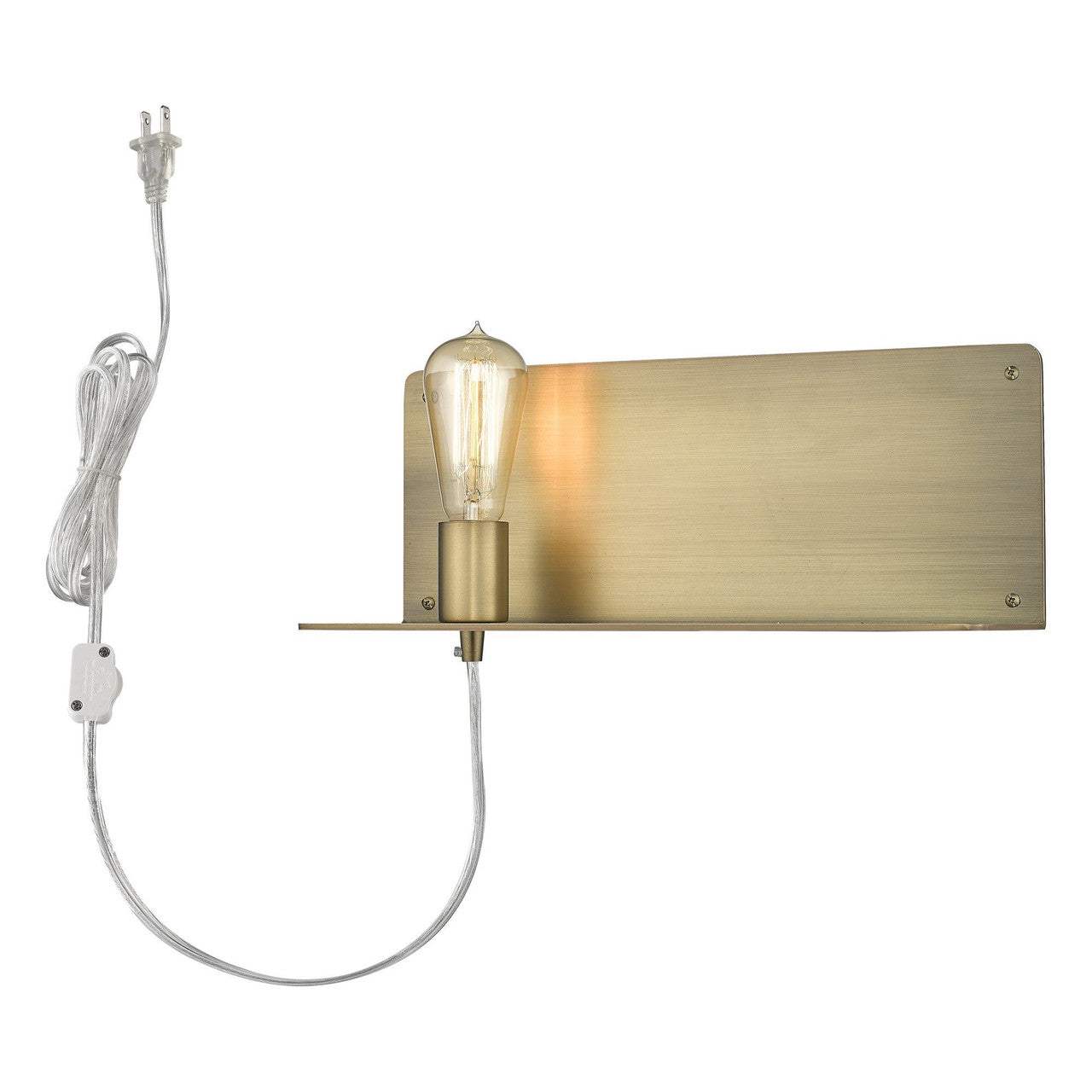 TREND Lighting Arris 1-Light Aged Brass Sconce in Aged Brass TW40072AB