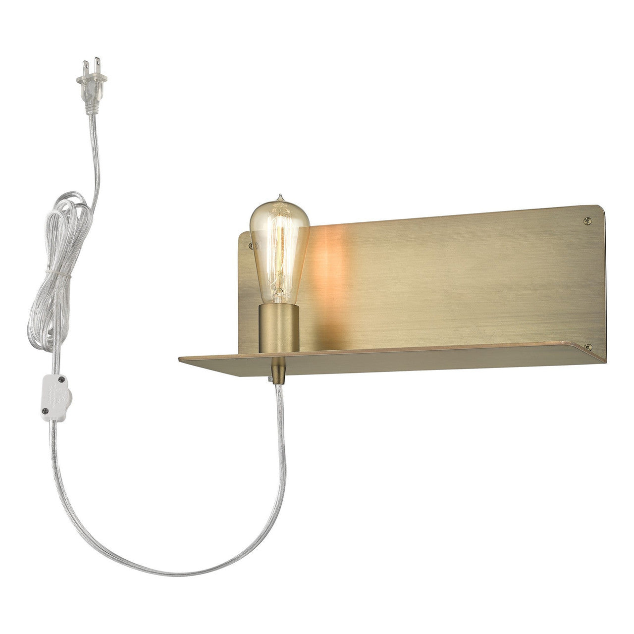 TREND Lighting Arris 1-Light Aged Brass Sconce in Aged Brass TW40072AB