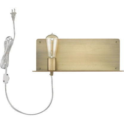 TREND Lighting Arris 1-Light Aged Brass Sconce in Aged Brass TW40072AB