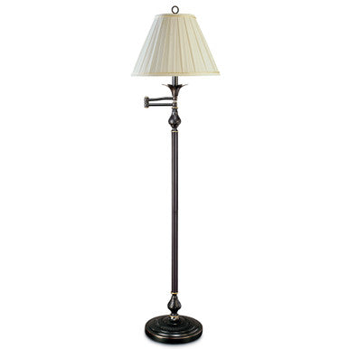 Lite Master Preston Swing Arm Floor Lamp in Oil Rubbed Bronze on Solid Brass F7321RZ-SR