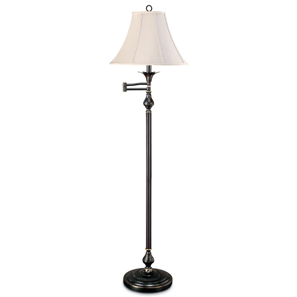 Lite Master Preston Swing Arm Floor Lamp in Oil Rubbed Bronze on Solid Brass F7321RZ-SL