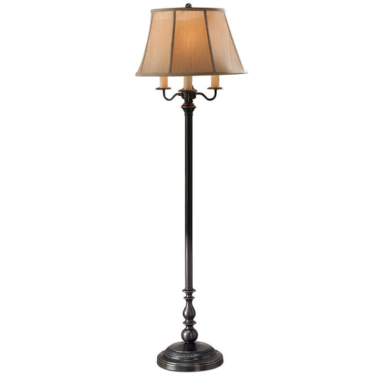 Lite Master Ridgefield Floor Lamp in Oil Rubbed Bronze on Solid Brass Finish F779RZ-SL