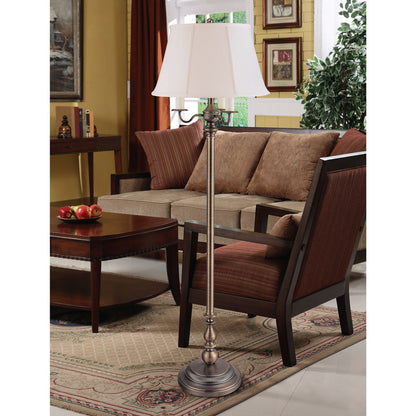 Lite Master Ridgefield Floor Lamp in Dark Solid Brass Finish F779DB-SL