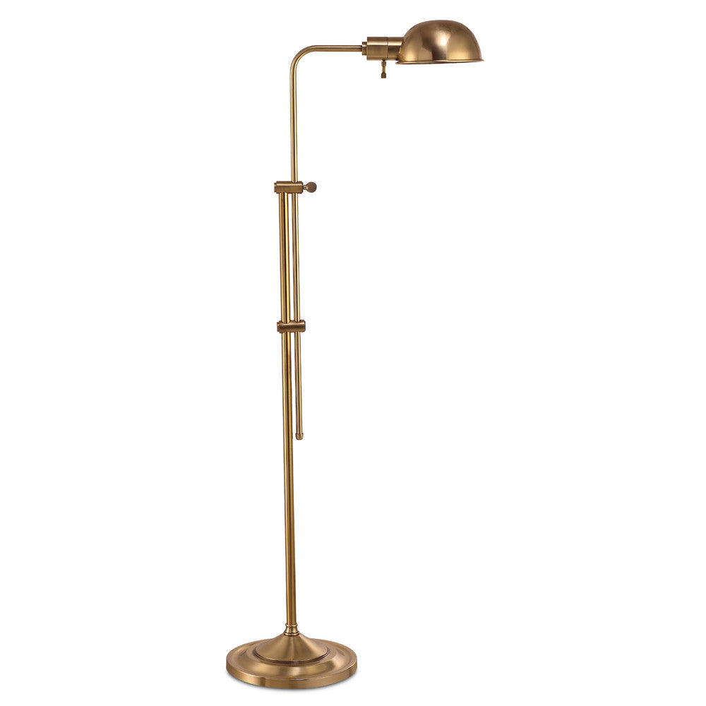 Lite Master Charlton Floor Lamp in Polished Solid Brass Finish F5613PB