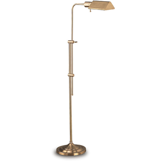 Lite Master Anton Floor Lamp in Polished Solid Brass Finish F5614PB