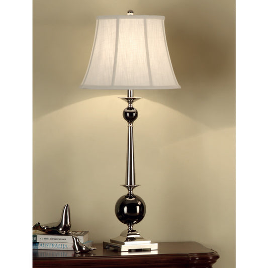 Lite Master Cleo Table Lamp in Polished and Black Nickel Finish T1860PK-SL