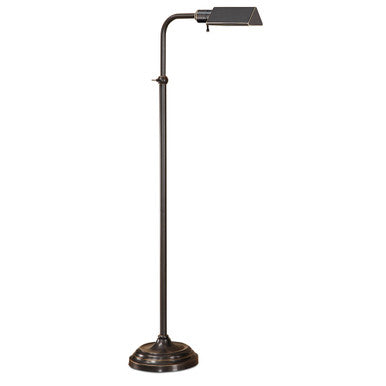 Lite Master Hudson Floor Lamp in Oil Rubbed Bronze on Solid Brass Finish F5611RZ