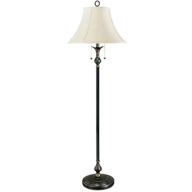 Lite Master Preston Floor Lamp in Oil Rubbed Bronze on Solid Brass F7322RZ-SL