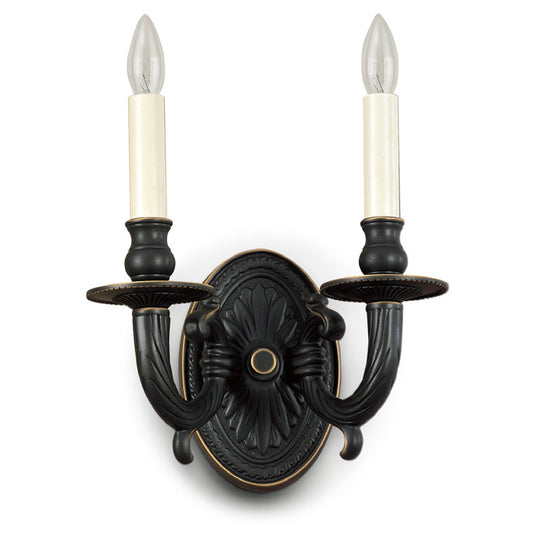 Lite Master Alexandria Wall Sconce in Oil Rubbed Bronze on Solid Brass W3912RZ