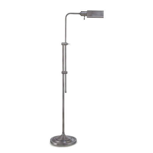 Lite Master Anton Floor Lamp in Antique Nickel on Solid Brass Finish F5614AN