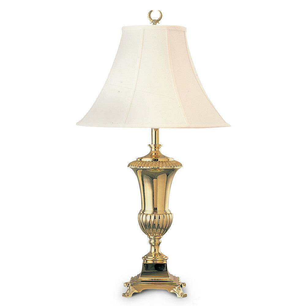 Lite Master Bromley Table Lamp in Antique Solid Brass T6916PB-SL