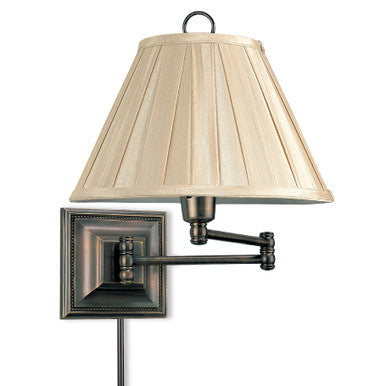 Lite Master Eastport Swing Arm Wall Lamp in Dark Solid Brass W3548DB-SR